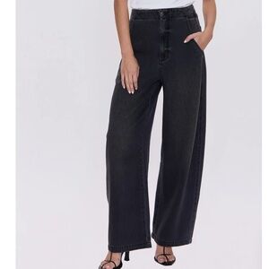 Pistola high waisted wide leg jeans, size 28= 8